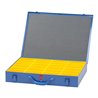 Hünersdorff Metall-Kleinteile-Koffer 24 Einsatzboxen 330x440x66 mm, dunkelblau