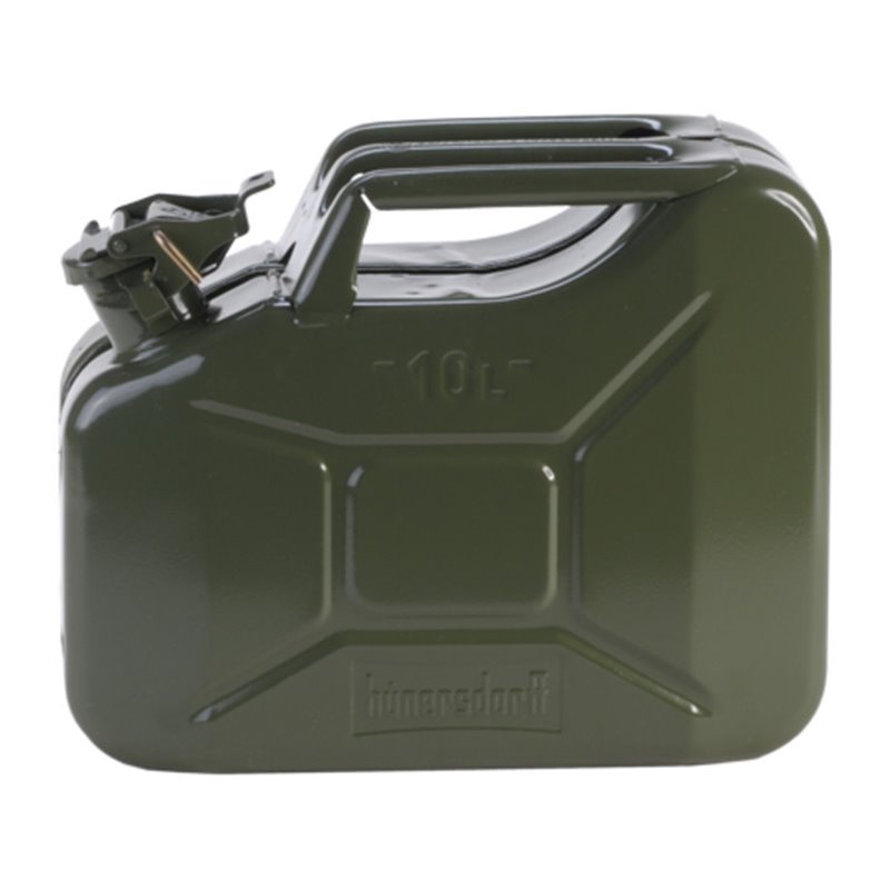 Hünersdorff Metall-Kraftstoff-Kanister CLASSIC 10 L olivgrün, pulverbeschichtet