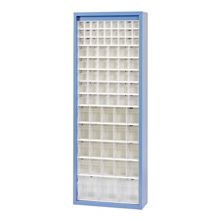 Hünersdorff MultiStore Magazin-Schrank 80 einbrennlackiertem Stahlblech,enzianblau