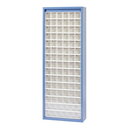 Hünersdorff MultiStore Magazin-Schrank 90 einbrennlackiertem Stahlblech, lichtgrau