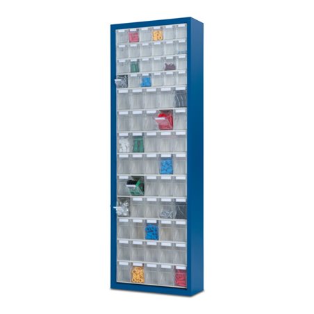 Hünersdorff MultiStore Magazin-Schrank 69 einbrennlackiertem Stahlblech,enzianblau