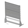 Hünersdorff Tisch-Standregal 61 Sichtboxen PS pulverbeschichtet lichtgrau, 1030x1250mm