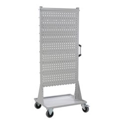 Hünersdorff Fahrregal zweiseitig unbestückt pulverbeschichtet lichtgrau, 1030x1405mm