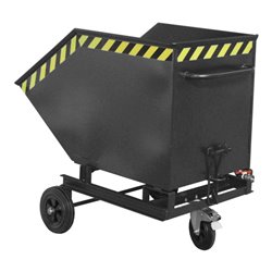 Bauer Südlohn Späne-Kastenwagen SKW 400, lackiert, Schwarzgrau