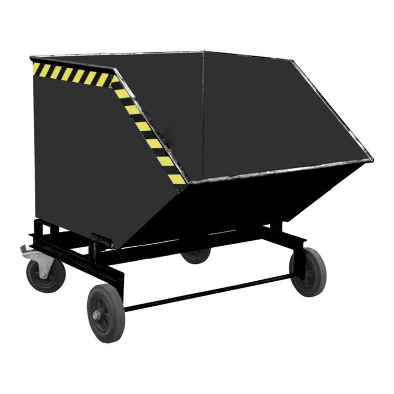 Bauer Südlohn Späne-Kastenwagen SKW 1000, lackiert, Schwarzgrau