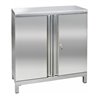 Stumpf Edelstahl-Aufbewahrungsschrank Cabinox, 1000x900x400mm, 2 Fachböden, Sockelfüße