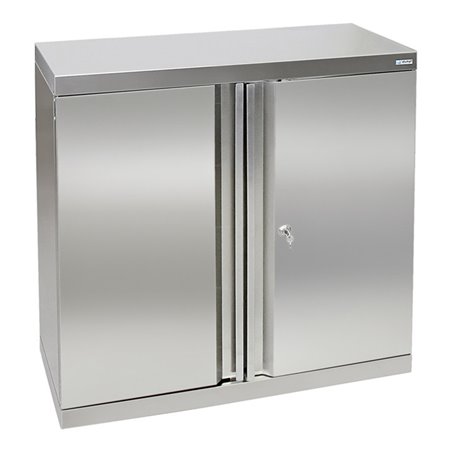 Stumpf Edelstahl-Aufbewahrungsschrank Cabinox, 900x900x400mm, 2 Fachböden