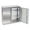 Stumpf Edelstahl-Aufbewahrungsschrank Cabinox, 900x900x400mm, 2 Fachböden