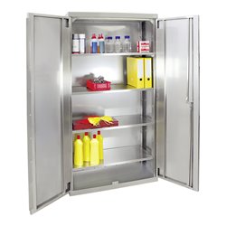 Stumpf Edelstahl-Aufbewahrungsschrank Cabinox, 1800x900x400mm, 4 Fachböden