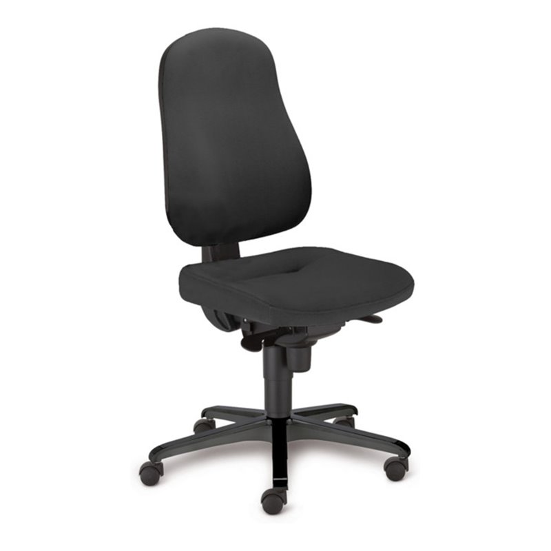 Taurosit Bürostuhl Bizzi deluxe ohne Armlehnen Bezug in Schwarz