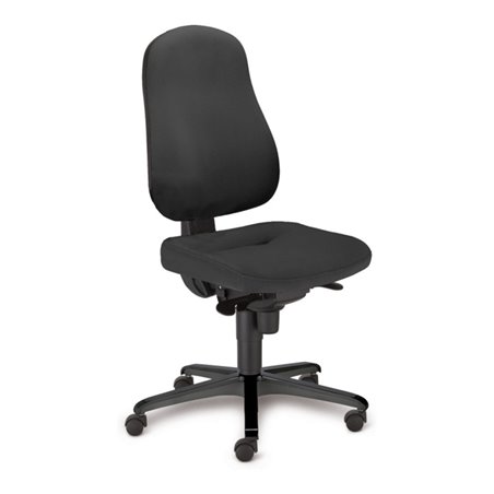 Taurosit Bürostuhl Bizzi deluxe ohne Armlehnen Bezug in Schwarz