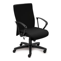 Taurosit Bürostuhl Neo inkl. Armlehnen mit Wippmechanik Bezug in Schwarz
