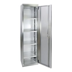 Stumpf Edelstahl-Aufbewahrungsschrank Cabinox, 1800x450x400mm, 4 Fachböden