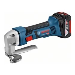 Bosch Akku-Blechschere GSC 18V-16 mit 2 x 5,0 Ah Li-Ion Akku L-BOXX