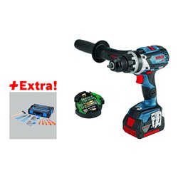 Bosch Akku-Bohrschrauber GSR 18V-85 C, mit GCY 30-4, 2 x 5,0 Ah, L-BOXX, Gedore-BOXX