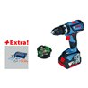Bosch Akku-Schlagbohrschrauber GSB 18V-60 C, 2 x 5,0 Ah, GCY 30-4, L-BOXX, Gedore-BOXX