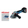 Bosch Akku-Winkelschleifer GWS 18V-125 C, mit 2 x 5,0 Ah Li-Ion, L-BOXX, Gedore-BOXX
