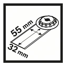 Bosch HCS Universalfugenschneider MAII 32 SC 32 x 55 mm