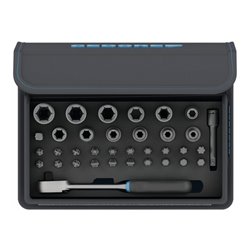Gedore TC 666-MU-20 Bit-Steckschlüssel-Satz mit Knarre 1/4' 35-teilig