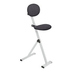 Kappes Stehhilfe ErgoPlus mit Rückenlehne Gestell ichtgrau Polster/Bezug Polster/Bezug dunkelgrau