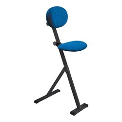 Kappes Stehhilfe ErgoPlus mit Rückenlehne Gestell tiefschwarz Polster/Bezug dunkelblau