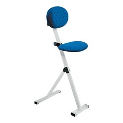 Kappes Stehhilfe ErgoPlus mit Rückenlehne Gestell lichtgrau Polster/Bezug dunkelblau