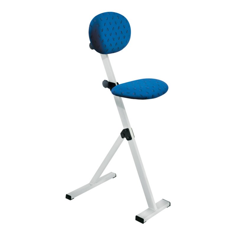 Kappes Stehhilfe ErgoPlus mit Rückenlehne Gestell lichtgrau Polster/Bezug dunkelblau