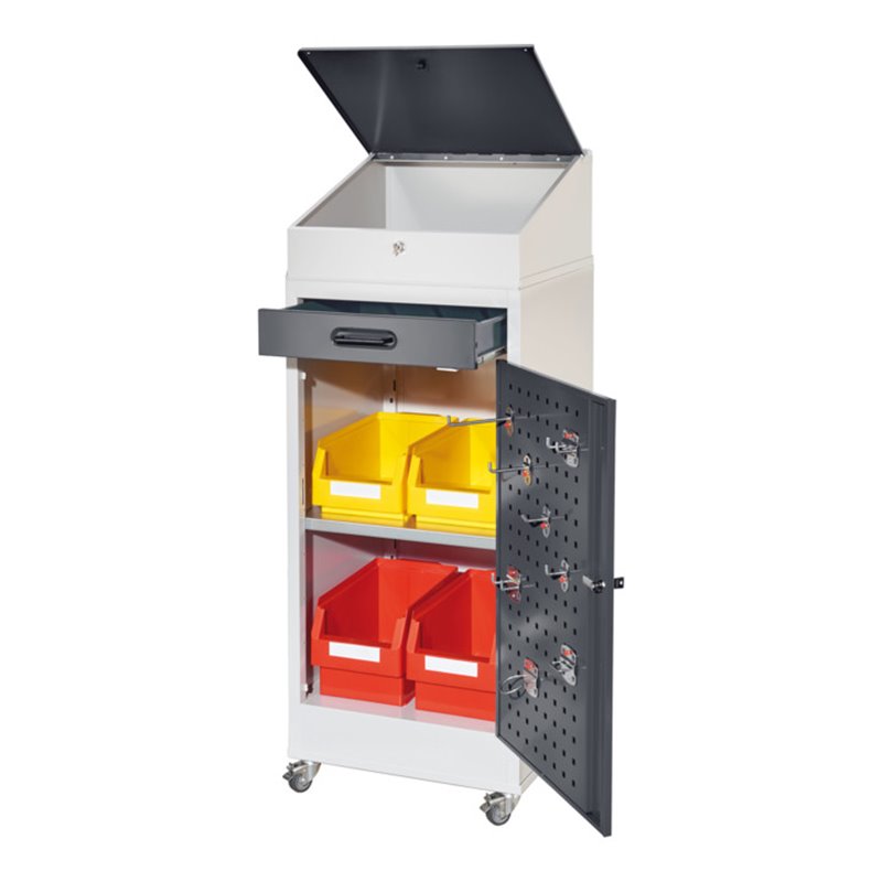 Kappes Arbeitsplatzschrank RasterPlan 1 Plus mobil RAL 7035/7016