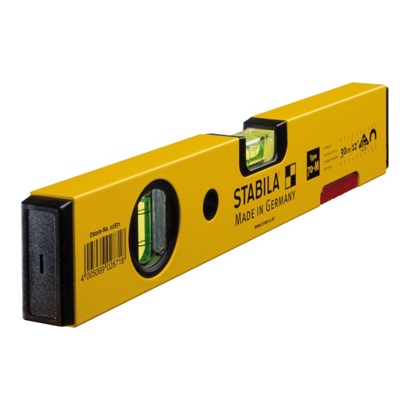 STABILA Wasserwaage Type 70 M, mit Seltenerd-Magnetsystem