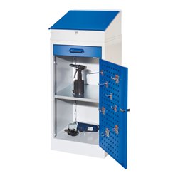 Kappes Arbeitsplatzschrank RasterPlan 1 Plus Türfarbe enzianblau