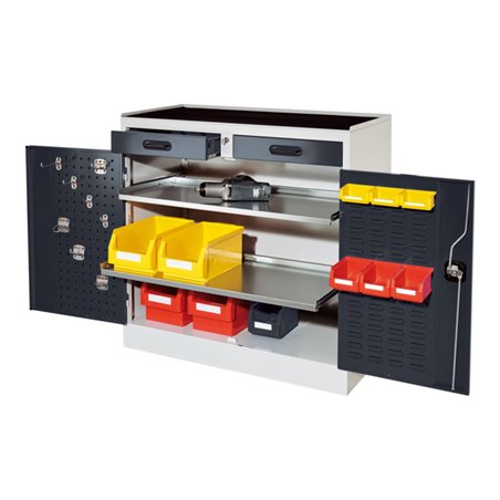 Kappes Arbeitsplatzschrank RasterPlan Mod. 4S RAL 7035/7016