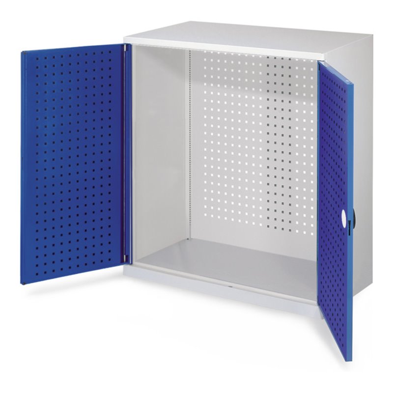 Kappes Werkzeugschrank RasterPlan Mod. 1 T500 mm RAL 7035/5010 Türen innen Lochplatten