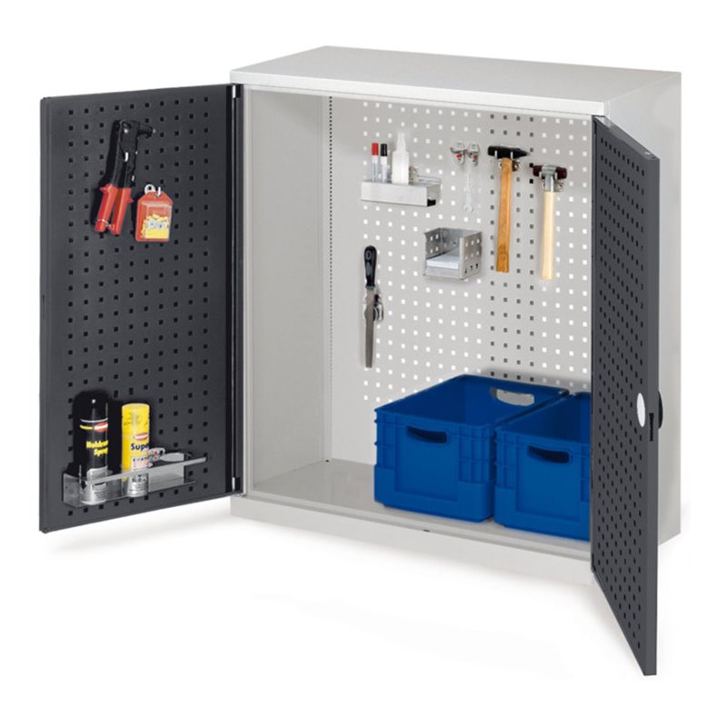 Kappes Werkzeugschrank RasterPlan Mod. 1 T410 mm RAL 7035/7016 Türen innen Lochplatten