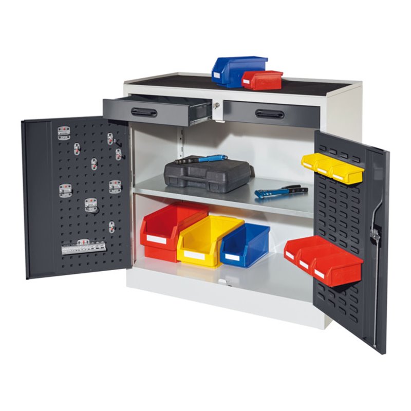 Kappes Arbeitsplatzschrank RasterPlan Mod. 4 RAL 7035/7016