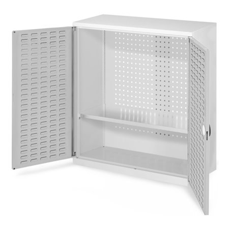 Kappes Werkzeugschrank RasterPlan Mod. 2 T410 mm RAL 7035 Türen innen Schlitzplatten