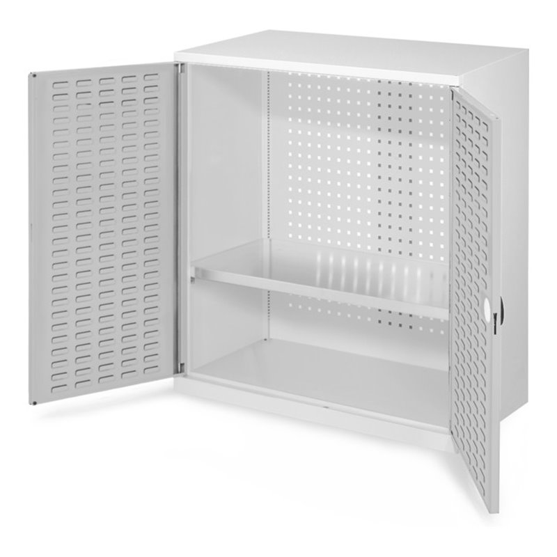 Kappes Werkzeugschrank RasterPlan Mod. 2 T500 mm RAL 7035 Türen innen Schlitzplatten