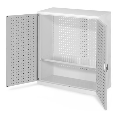 Kappes Werkzeugschrank RasterPlan Mod. 2 T410 mm RAL 7035 Türen innen Lochplatten