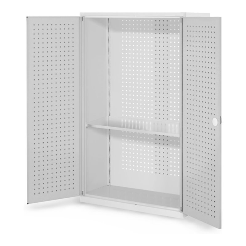 Kappes Werkzeugschrank RasterPlan Mod. 3 T410 mm RAL 7035 Türen innen Lochplatten