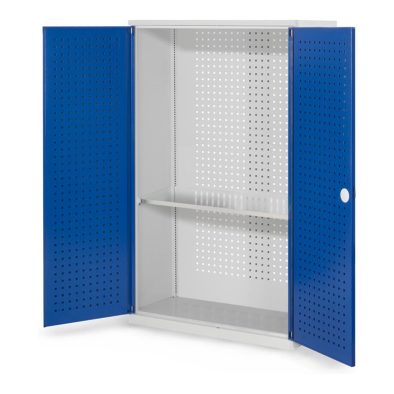 Kappes Werkzeugschrank RasterPlan Mod. 3 T410 mm RAL 7035/5010 Türen innen Lochplatten