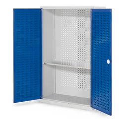 Kappes Werkzeugschrank RasterPlan Mod. 3 T410 mm RAL 7035/5010 Türen innen Schlitzplatten