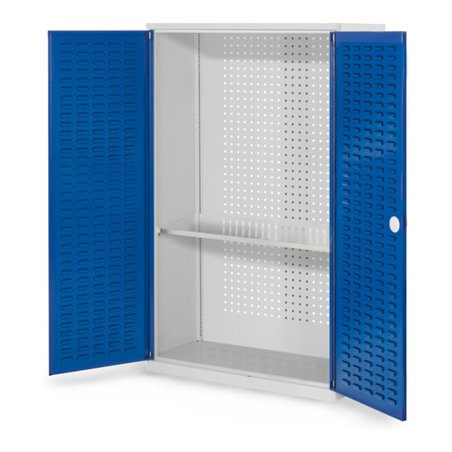 Kappes Werkzeugschrank RasterPlan Mod. 3 T410 mm RAL 7035/5010 Türen innen Schlitzplatten