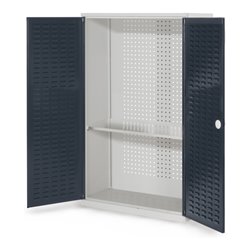 Kappes Werkzeugschrank RasterPlan Mod. 3 T410 mm RAL 7035/7016 Türen innen Schlitzplatten