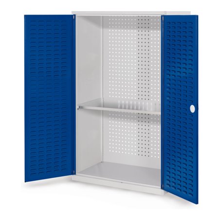 Kappes Werkzeugschrank RasterPlan Mod. 3 T500 mm RAL 7035/5010 Türen innen Schlitzplatten