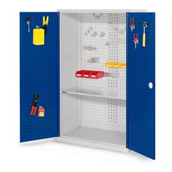 Kappes Werkzeugschrank RasterPlan Mod. 3 T500 mm RAL 7035/5010 Türen innen Lochplatten