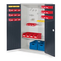 Kappes Werkzeugschrank RasterPlan Mod. 3 T500 mm RAL 7035/7016 Türen innen Schlitzplatten