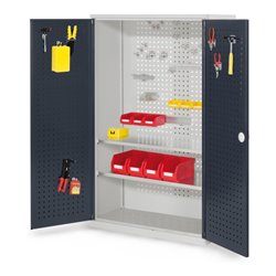 Kappes Werkzeugschrank RasterPlan Mod. 4 T500 mm RAL 7035/7016 Türen innen Lochplatten