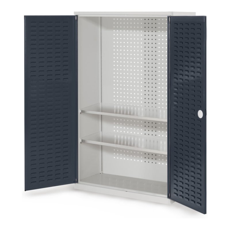 Kappes Werkzeugschrank RasterPlan Mod. 4 T410 mm RAL 7035/7016 Türen innen Schlitzplatten