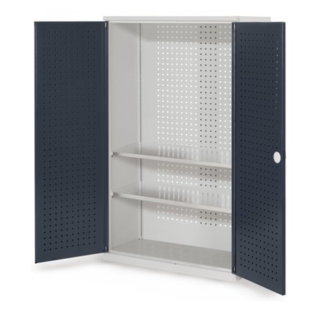 Kappes Werkzeugschrank RasterPlan Mod. 4 T410 mm RAL 7035/7016 Türen innen Lochplatten