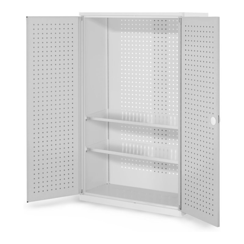 Kappes Werkzeugschrank RasterPlan Mod. 4 T410 mm RAL 7035 Türen innen Lochplatten