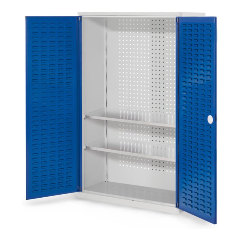 Kappes Werkzeugschrank RasterPlan Mod. 4 T410 mm RAL 7035/5010 Türen innen Schlitzplatten